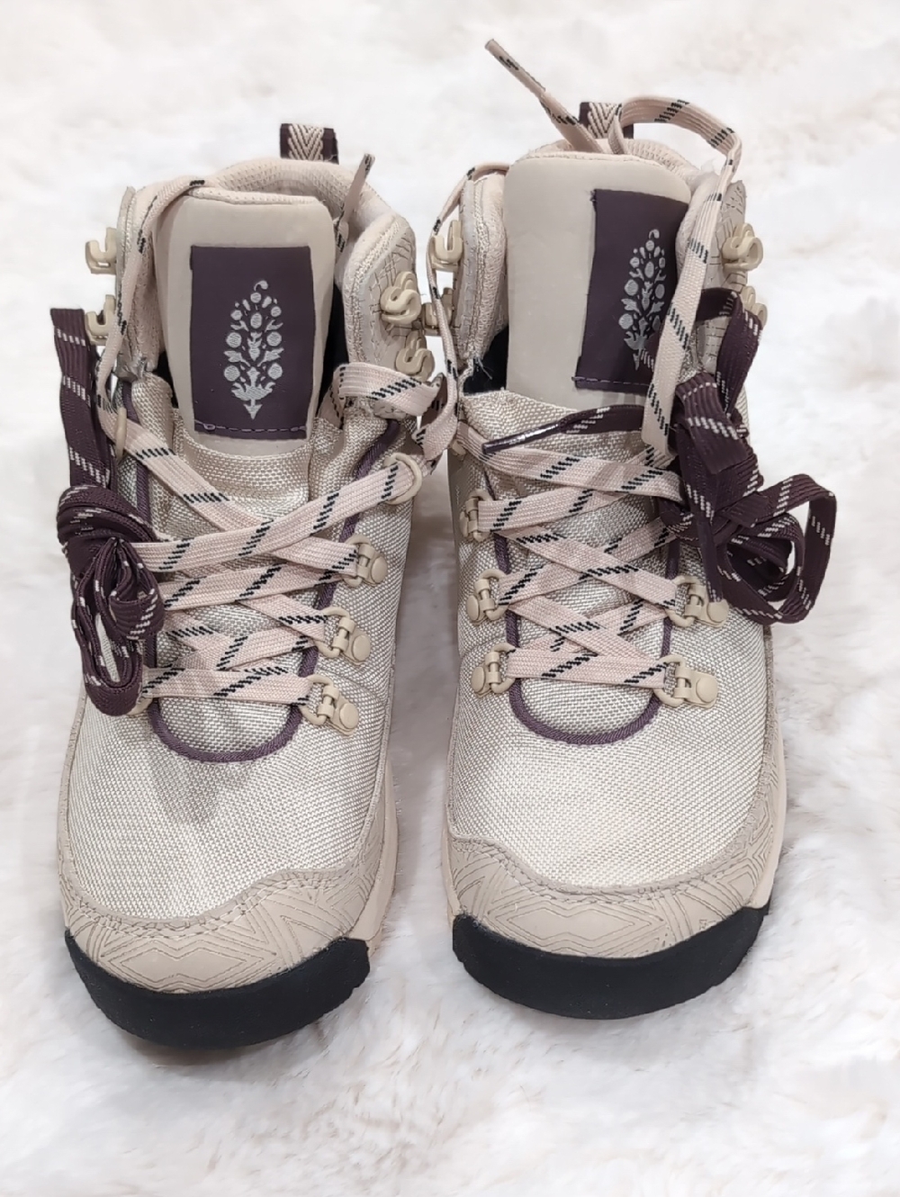 Danner x Free People Movement Adrika Etched Hiker Boots in Buttercream